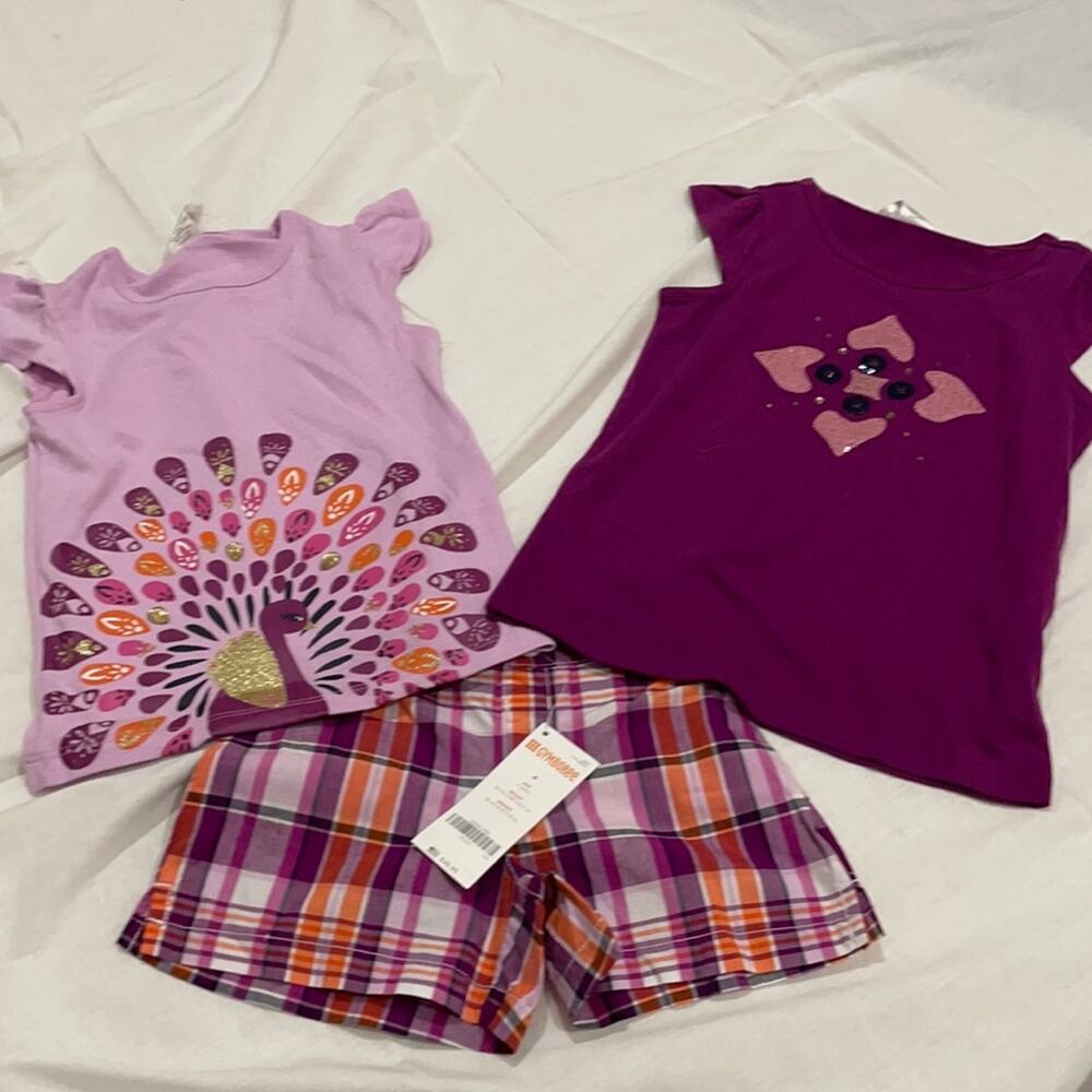 Gymboree 4 shorts with 2 t’s set NWT